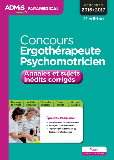 Image de Concours Ergothérapeute et Psychomotricien - Annales et sujets inédits corrigés