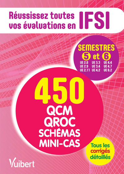 Picture of IFSI - Les semestres 5 et 6 en 450 QCM, QROC, schémas et mini-cas