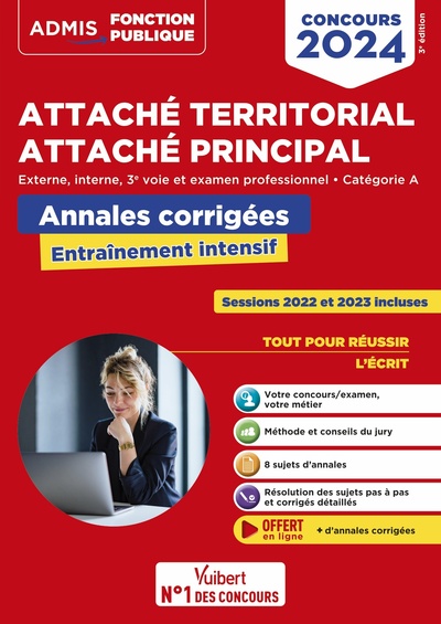 Image de Concours Attaché territorial - Catégorie A - Annales corrigées