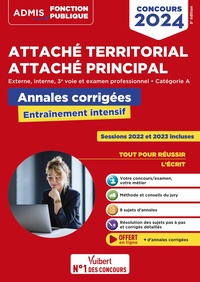 Picture of Concours Attaché territorial - Catégorie A - Annales corrigées