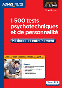 Image de 1 500 tests psychotechniques et de personnalité - Méthode et entraînement