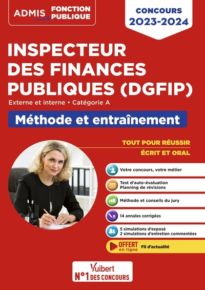 Picture of Concours Inspecteur des Finances publiques (DGFiP) - Catégorie A - Méthode et entraînement - 14 sujets corrigés