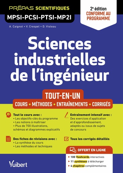 Image de Sciences industrielles de l'ingénieur MPSI-PCSI-PTSI-MP2I - Tout-en-un