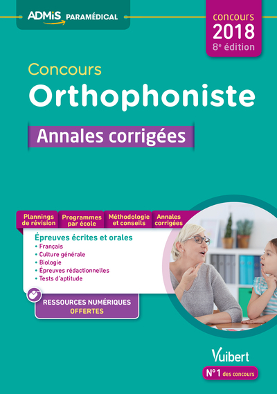 Picture of Concours Orthophoniste - Annales corrigées