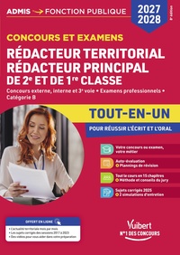 Image de Concours et examens Rédacteur territorial et Rédacteur principal de 2e et 1e classe 2027-2028 - Tout-en-un