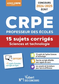 Picture of Sciences et technologie - CRPE 2024-2025 - 15 sujets corrigés - Annales 2023 incluses