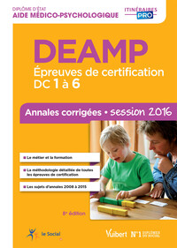 Image de DEAMP - Épreuves de certification DC 1 à 6 - Annales corrigées