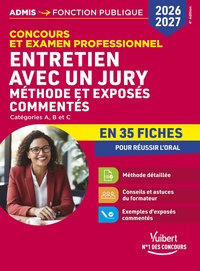 Picture of Entretien avec un jury en 35 fiches 2026-2027 - Méthodes et exposés commentés