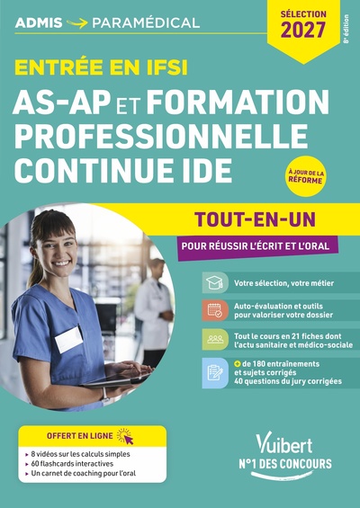 Picture of Entrée en IFSI pour AS-AP et formation professionnelle continue IDE - Mathématiques - Sélection 2027 - Tout-en-un