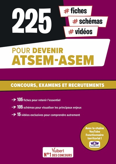 Picture of 225 fiches, schémas et vidéos pour devenir ATSEM-ASEM