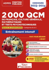 Image de 2000 QCM de Français, Culture générale, Mathématiques et Tests psychotechniques