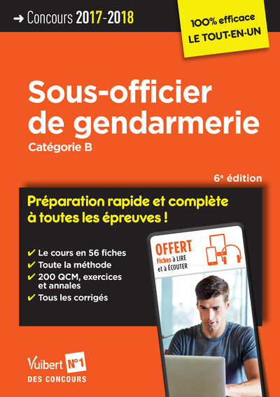 Image de Concours Sous-officier de gendarmerie - Catégorie B - Préparation rapide et complète à toutes les épreuves