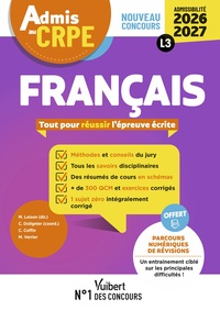 Image de Admis au CRPE 2026-2027 - Epreuve écrite d’admissibilité L3 - Français