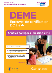 Image de DEME - Épreuves de certification DC 1 à 4 - Annales corrigées