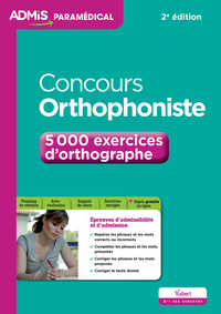 Image de Concours Orthophoniste - 5 000 exercices d'orthographe - Entraînement