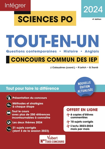 Image de Sciences Po - Concours commun des IEP 2024 - Tout-en-un