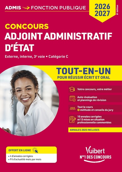 Image de Concours Adjoint administratif d'État - Catégorie C - Tout-en-un