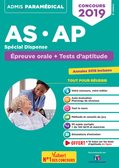 Picture of Concours AS et AP - Spécial dispense - Épreuve orale et tests d'aptitude