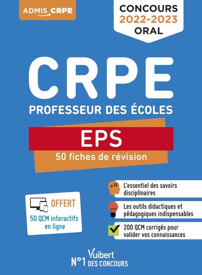 Image de CRPE - Concours Professeur des écoles - EPS - 50 fiches de remise à niveau
