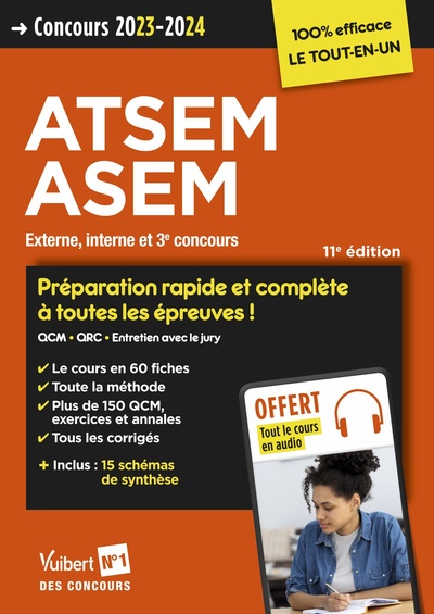 Image de Concours ATSEM et ASEM - Catégorie C - Préparation rapide et complète à toutes les épreuves - Tout le cours en audio