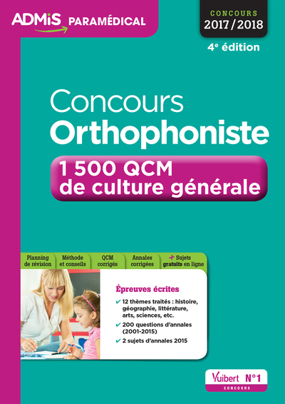 Image de Concours Orthophoniste - 1 500 QCM de culture générale