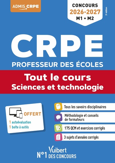Image de CRPE 2026-2027 - Sciences et technologie - Tout le cours (M1 et M2)