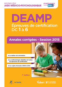 Image de DEAMP - Épreuves de certification : DC 1 à 6 - Annales corrigées