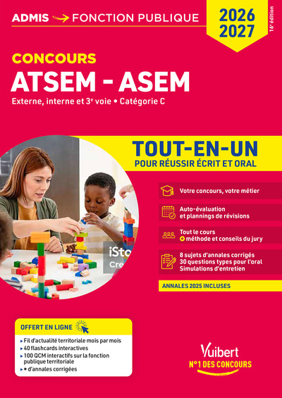 Image de Concours ATSEM et ASEM 2026-2027 - Tout-en-un