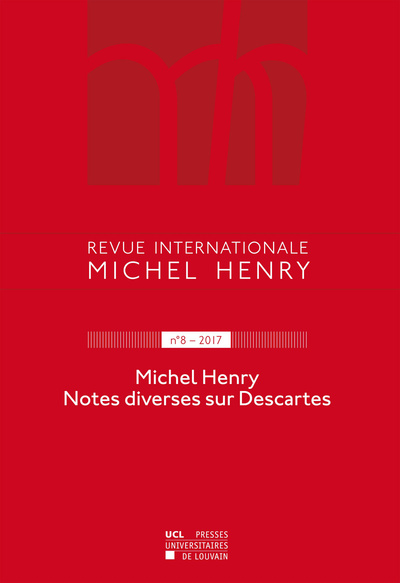 Picture of REVUE INTERNATIONALE MICHEL HENRY. 8/2017