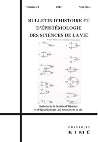 Image de Bulletin d'Histoire des Sciences de la Vie 22 / 1