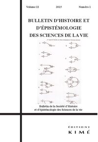 Picture of Bulletin d'Histoire des Sciences de la Vie 22 / 1