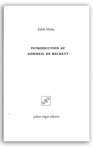 Picture of Introduction au sommeil de Beckett