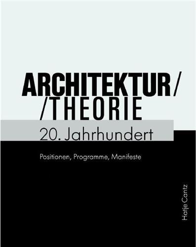 Picture of Architekturtheorie 20 jahrhundert /allemand