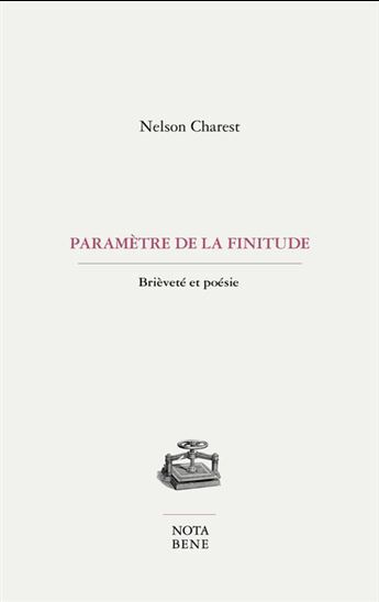 Picture of PARAMETRE DE LA FINITUDE. BRIEVETE ET POESIE