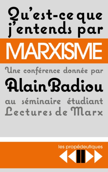 Image de Qu'est-ce j'entends par Marxisme ?