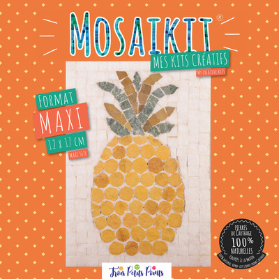 Picture of Kit Mosaîque complet 100 naturelles  Ananas  MAXI 12X17 MOSAIKIT