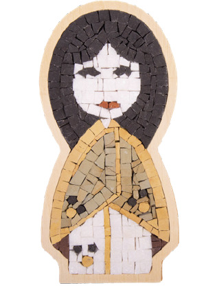 Picture of Kit Mosaîque complet 100 naturelles  Poupée Japonaise cheveux détachée Cadre Spécial   MOSAIC BOX SPECIAL