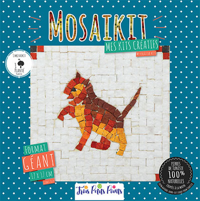 Picture of Kit Mosaîque complet 100 naturelles  Chat  GEANT 17X17 MOSAIKIT