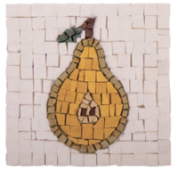 Picture of Kit Mosaîque complet 100 naturelles  Poire coupé  MINI 12X12 MOSAIKIT