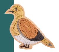 Picture of Kit Mosaîque complet 100 naturelles  Oiseau  Cadre spécial   MOSAIC BOX