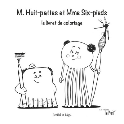 Image de M. Huit-pattes et Mme Six-pieds, le livret de coloriage