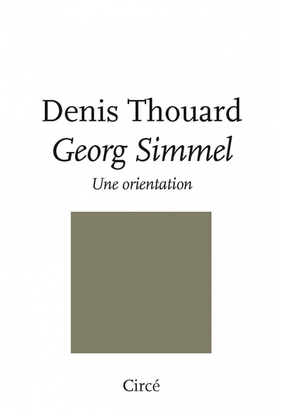 Picture of Georg Simmel - Une orientation