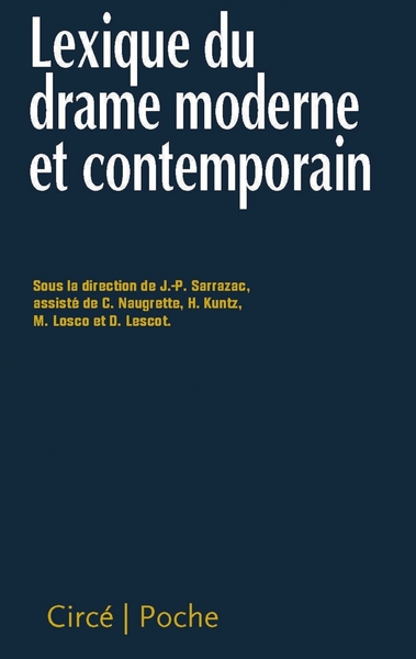 Picture of LEXIQUE DU DRAME MODERNE ET CONTEMPORAIN