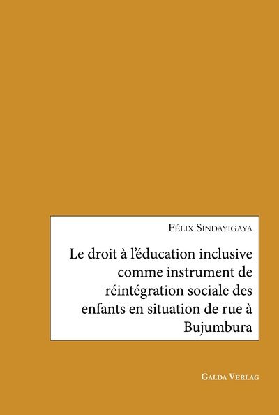 Image de Le droit à l'éducation inclusive comme instrument de réintégration sociale des enfants en situation de rue à Bujumbura