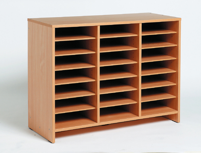 Picture of Meuble moyen à cases - hêtre
