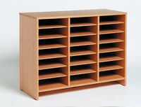 Picture of Meuble moyen à cases - hêtre