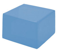 Picture of Pouf carré bleu toile