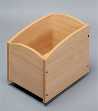 Picture of Bac à livres 1 case - hêtre