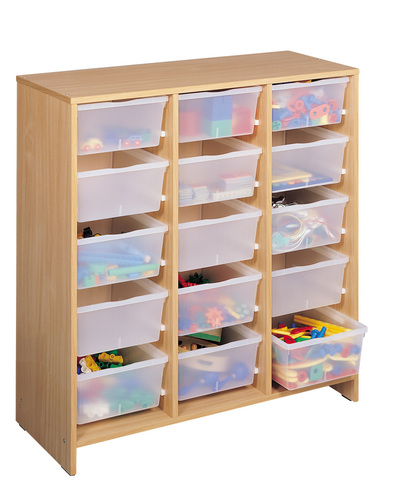 Picture of Meuble haut 15 bacs incol. hêtre