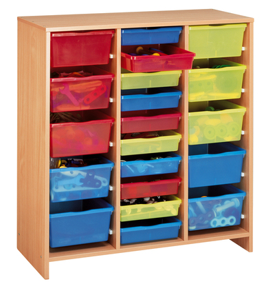 Picture of Grands meuble à 20 bacs multicolores